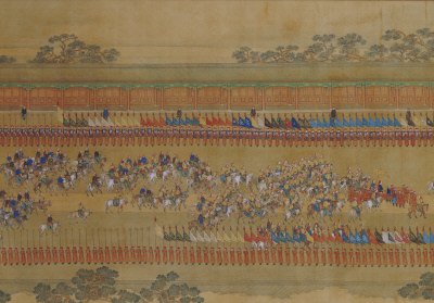 图片[1]-Xuyang Emperor Qianlong’s Southern Tour Scroll: Return to Beijing-China Archive